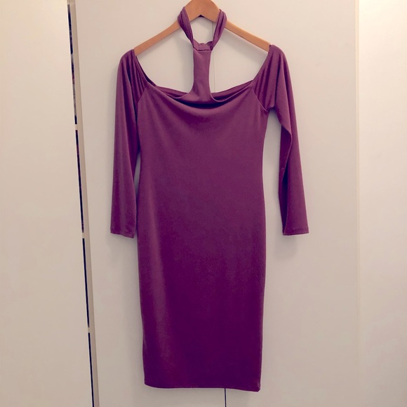 Forever 21 mauve bodycon dress. - Picture 1 of 3